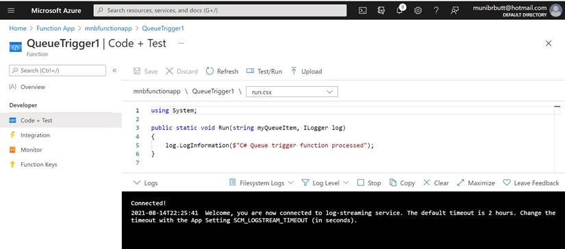 Azure Queues and Serverless Functions
